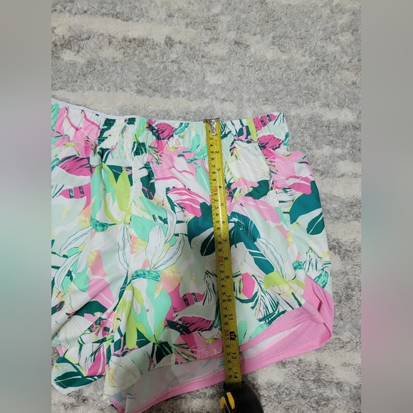 Athletic Works Pink and Yellow Tropical Print Shorts - Picture 8 of 8